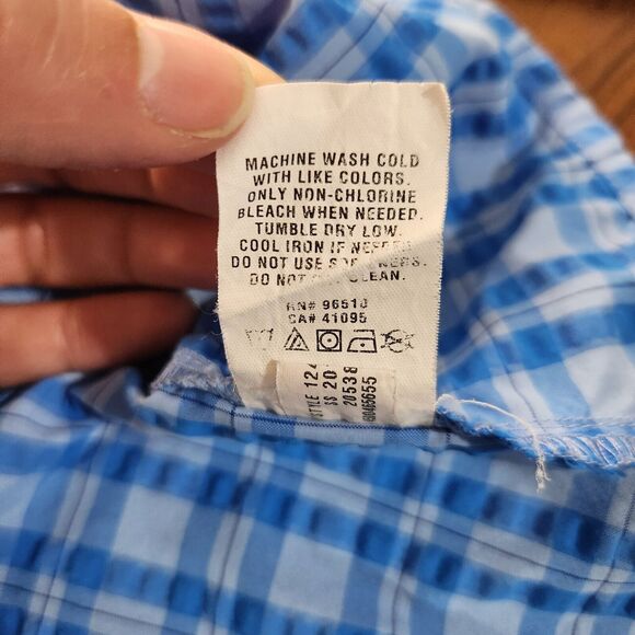 Under Armour Heat Gear Fishing Vented Shirt Mens Button Up Performance Blue Med - Picture 7 of 8